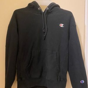 Black champion hoodie